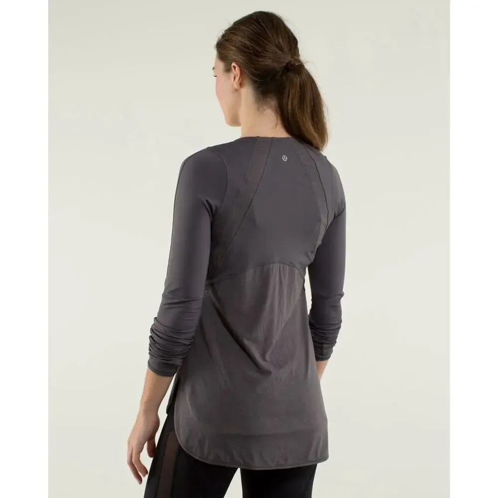 Lululemon Small ? Women Ride Inside Long Sleeve T-shirt W3B05S FLAW ER15 - Picture 7 of 11
